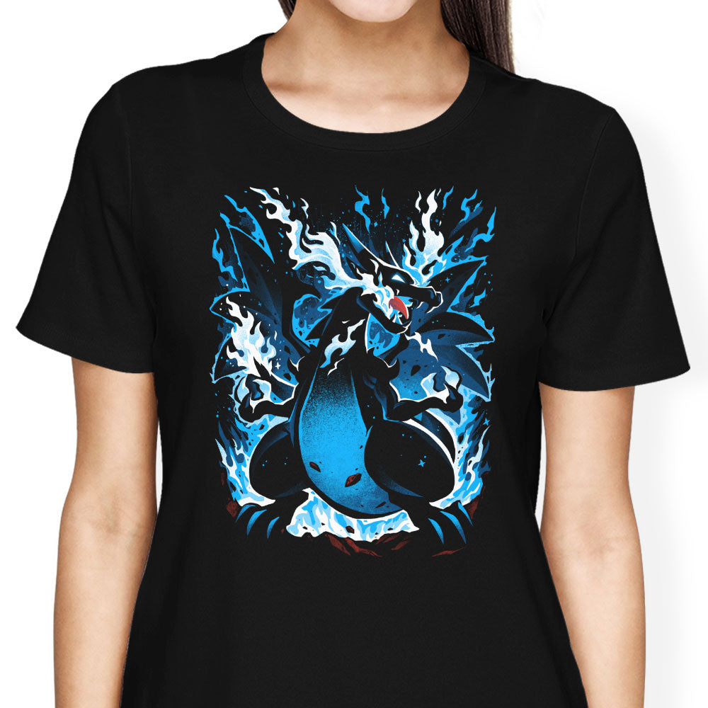 Roaring Blue Flames Women's Apparel - Adult & Kids T-Shirts, Sweatshirts & Hoodies apparel design preview 1