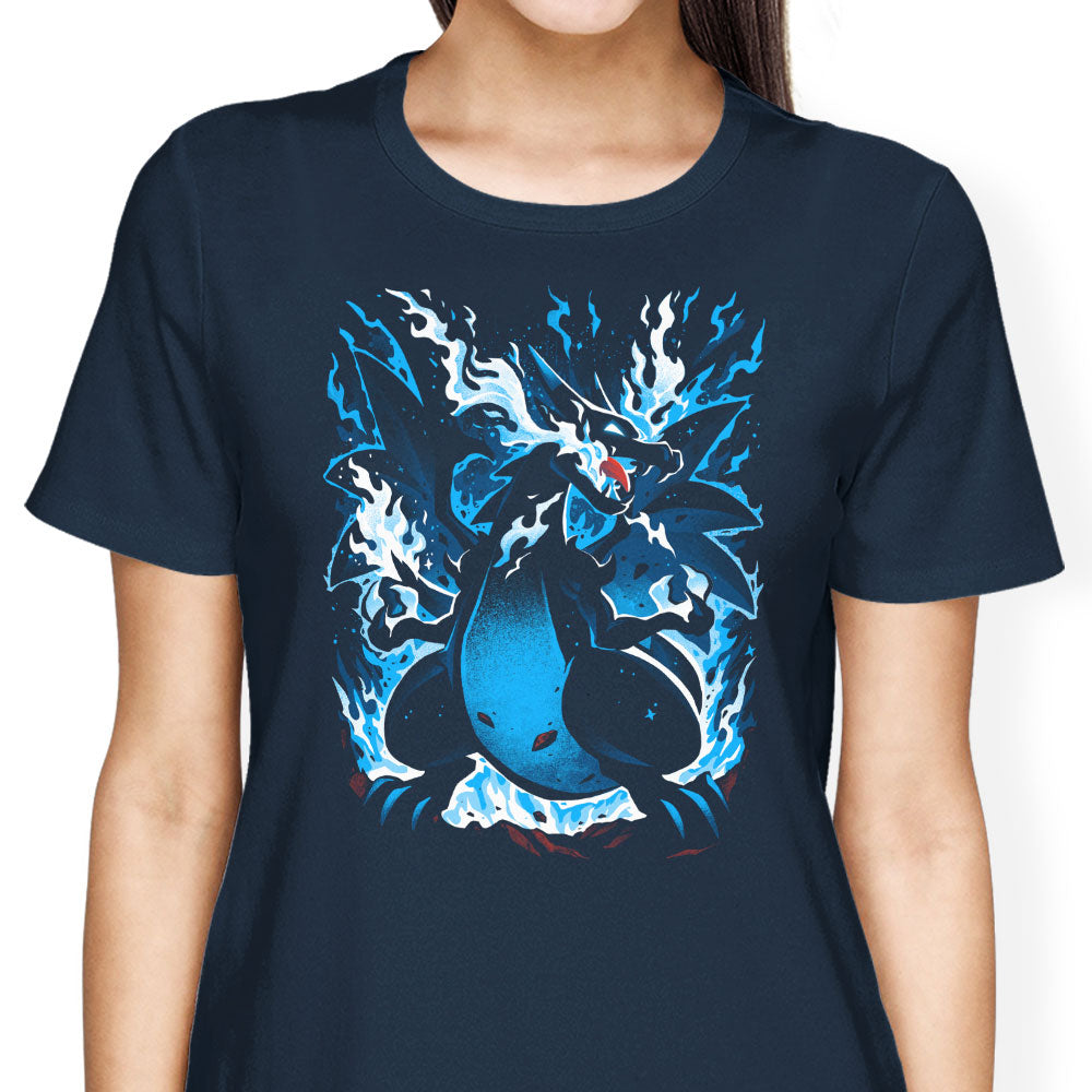 Roaring Blue Flames Women's Apparel - Adult & Kids T-Shirts, Sweatshirts & Hoodies apparel design preview 2