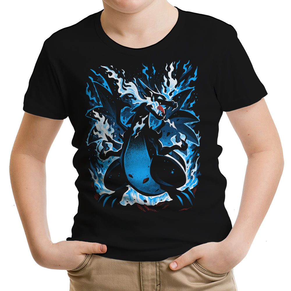 Roaring Blue Flames Youth Apparel - Adult & Kids T-Shirts, Sweatshirts & Hoodies apparel design preview 1