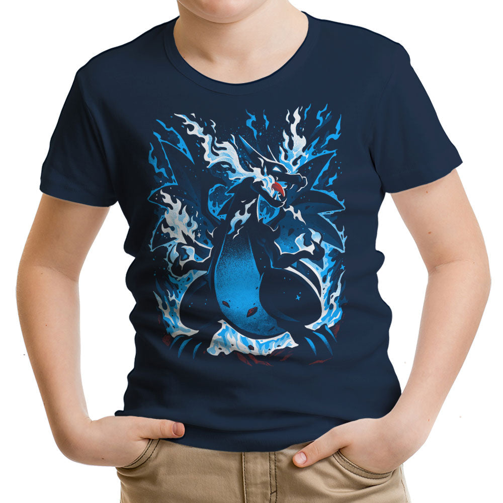 Roaring Blue Flames Youth Apparel - Adult & Kids T-Shirts, Sweatshirts & Hoodies apparel design preview 2