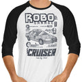 Robo Garage 3/4 Sleeve Raglan - Adult & Kids T-Shirts, Sweatshirts & Hoodies apparel design preview 1