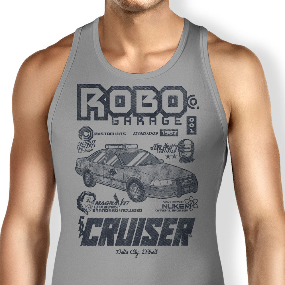 Robo Garage Tank Top - Adult & Kids T-Shirts, Sweatshirts & Hoodies apparel design preview 1