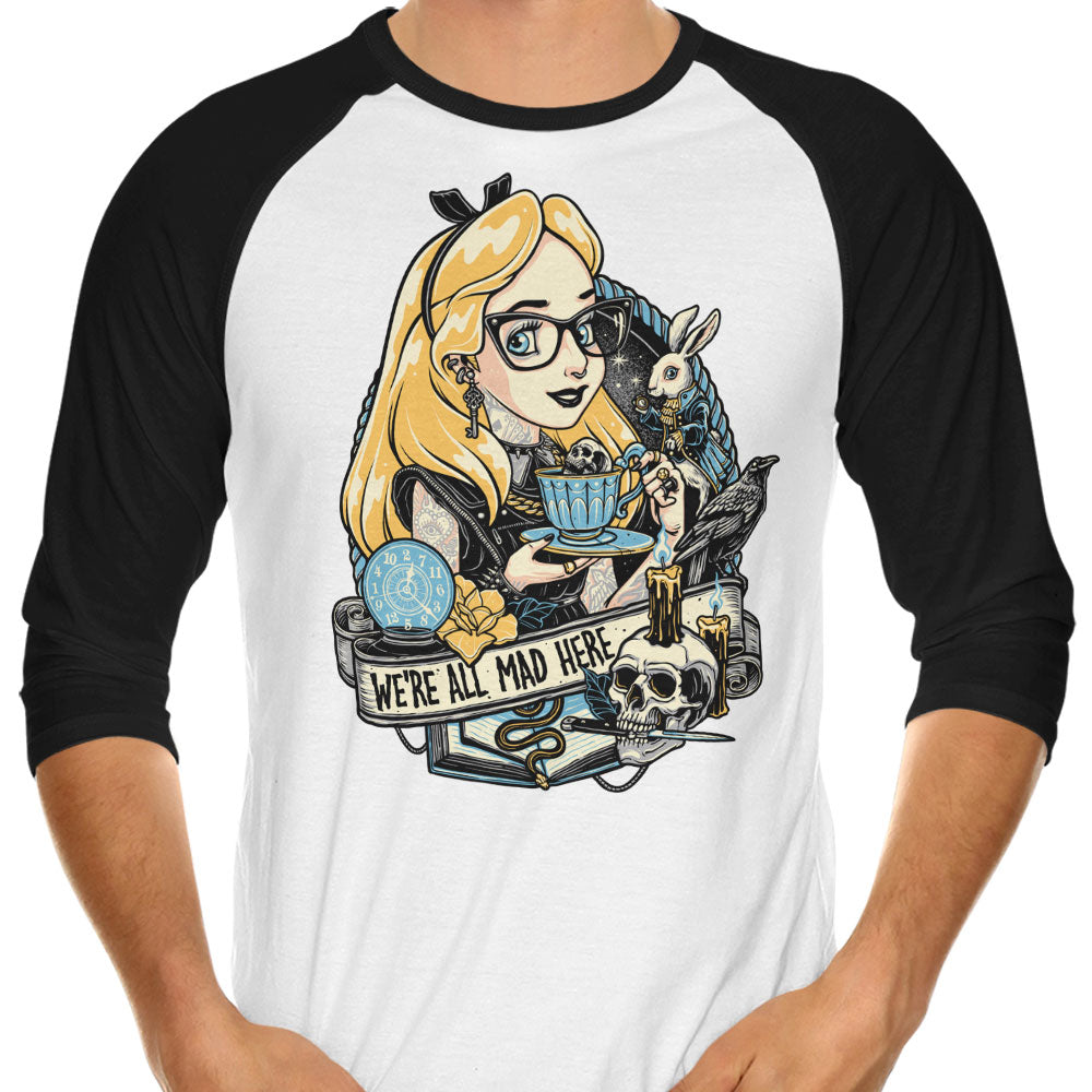 Rocker Alice 3/4 Sleeve Raglan - Adult & Kids T-Shirts, Sweatshirts & Hoodies apparel design preview 1