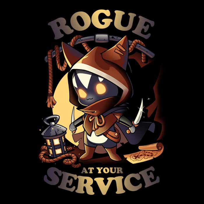 Rogue at Your Service Tank Top - Adult & Kids T-Shirts, Sweatshirts & Hoodies apparel design preview 2