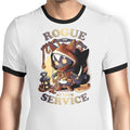 Rogue at Your Service Ringer - Adult & Kids T-Shirts, Sweatshirts & Hoodies apparel design preview 1