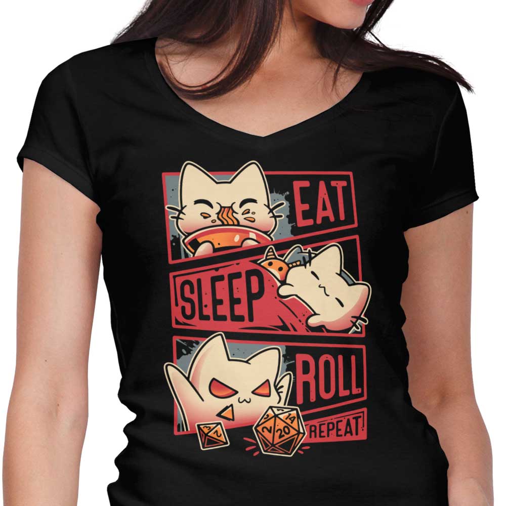 Roleplayer Routine Women's V-Neck - Adult & Kids T-Shirts, Sweatshirts & Hoodies apparel design preview 1