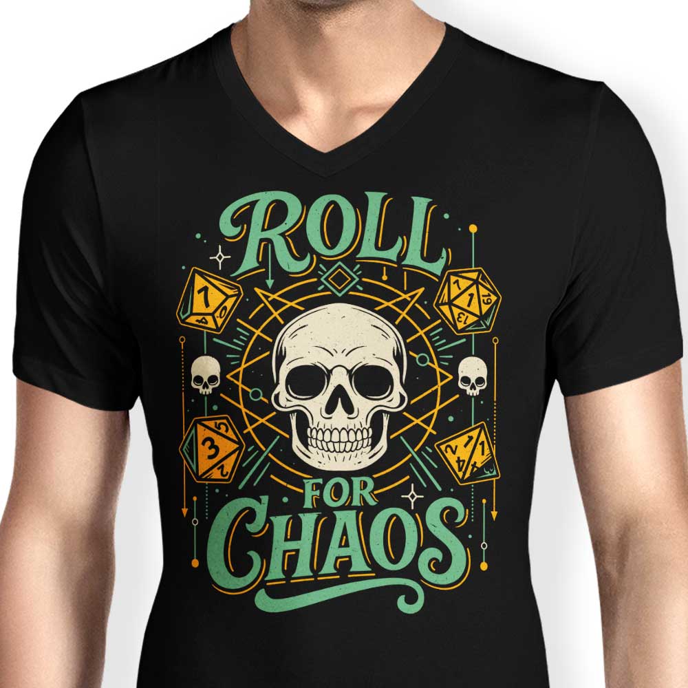 Roll for Chaos Men's V-Neck - Adult & Kids T-Shirts, Sweatshirts & Hoodies apparel design preview 2
