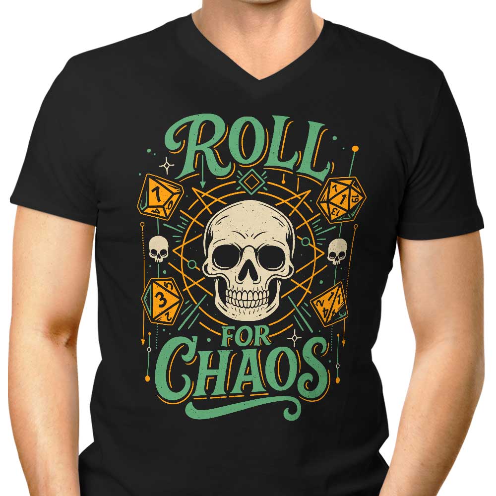 Roll for Chaos Men's V-Neck - Adult & Kids T-Shirts, Sweatshirts & Hoodies apparel design preview 1