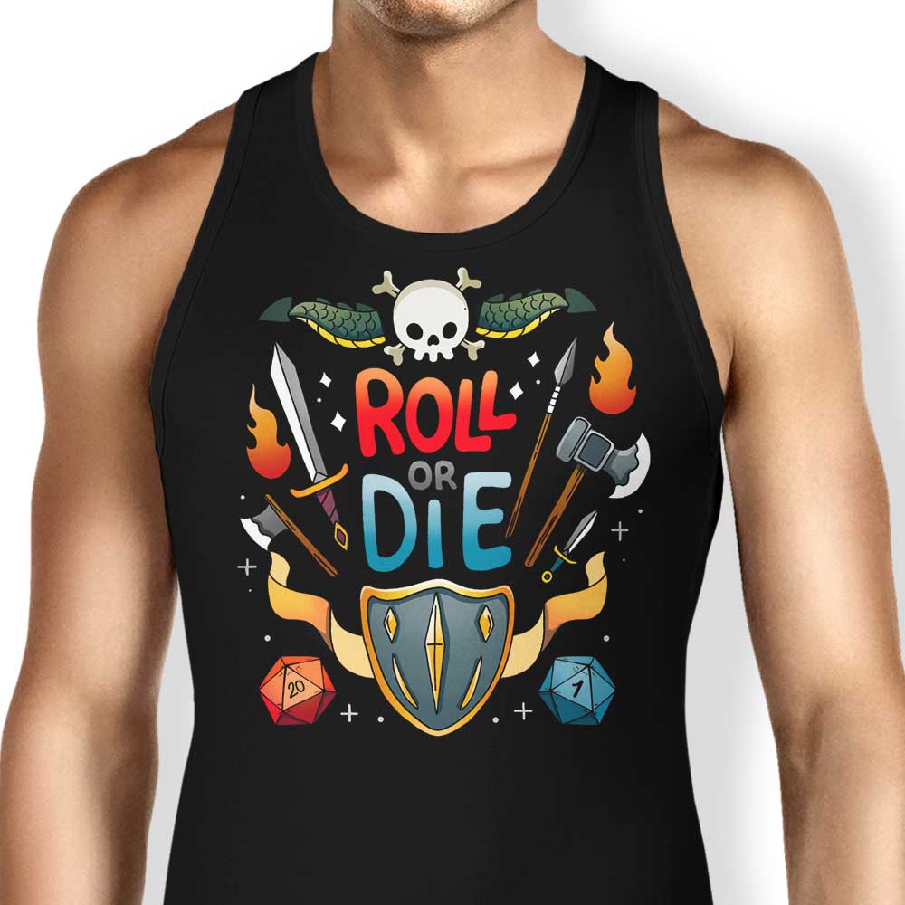 Roll or Die Tank Top - Adult & Kids T-Shirts, Sweatshirts & Hoodies apparel design preview 1