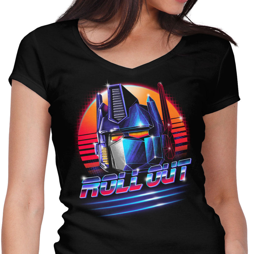 Roll Out Women's V-Neck - Adult & Kids T-Shirts, Sweatshirts & Hoodies apparel design preview 1