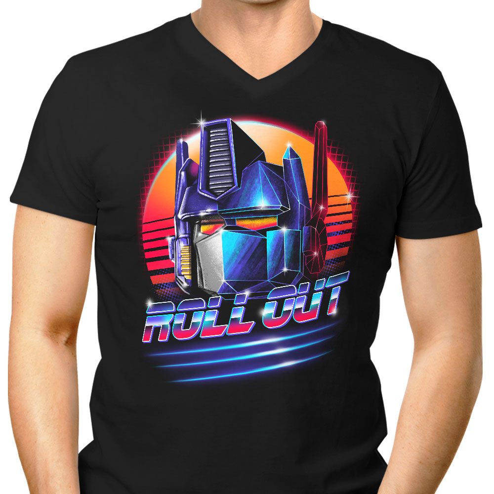 Roll Out Men's V-Neck - Adult & Kids T-Shirts, Sweatshirts & Hoodies apparel design preview 1