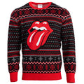 Rolling Stones Lips Tongue Ugly Christmas Sweater product image