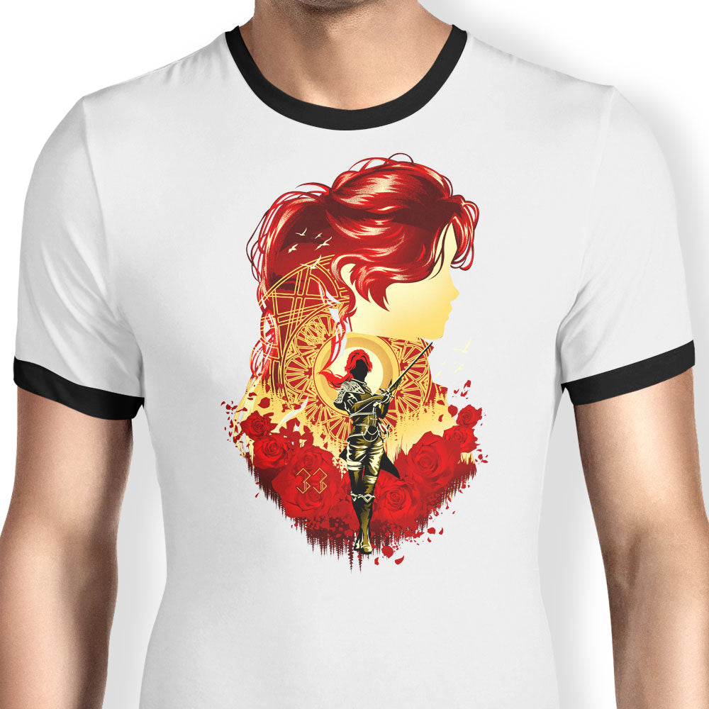 Rosebrand Ringer - Adult & Kids T-Shirts, Sweatshirts & Hoodies apparel design preview 1