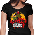 Rude Dude Redemption Women's V-Neck - Adult & Kids T-Shirts, Sweatshirts & Hoodies apparel design preview 1