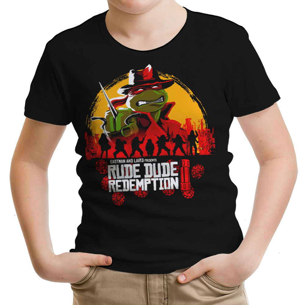 Rude Dude Redemption Youth Apparel - Adult & Kids T-Shirts, Sweatshirts & Hoodies apparel design preview 1
