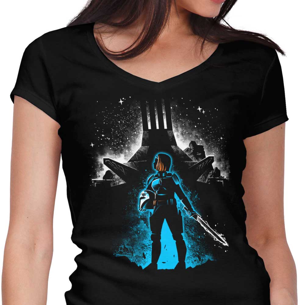 Ruler of Mandalore Women's V-Neck - Adult & Kids T-Shirts, Sweatshirts & Hoodies apparel design preview 1