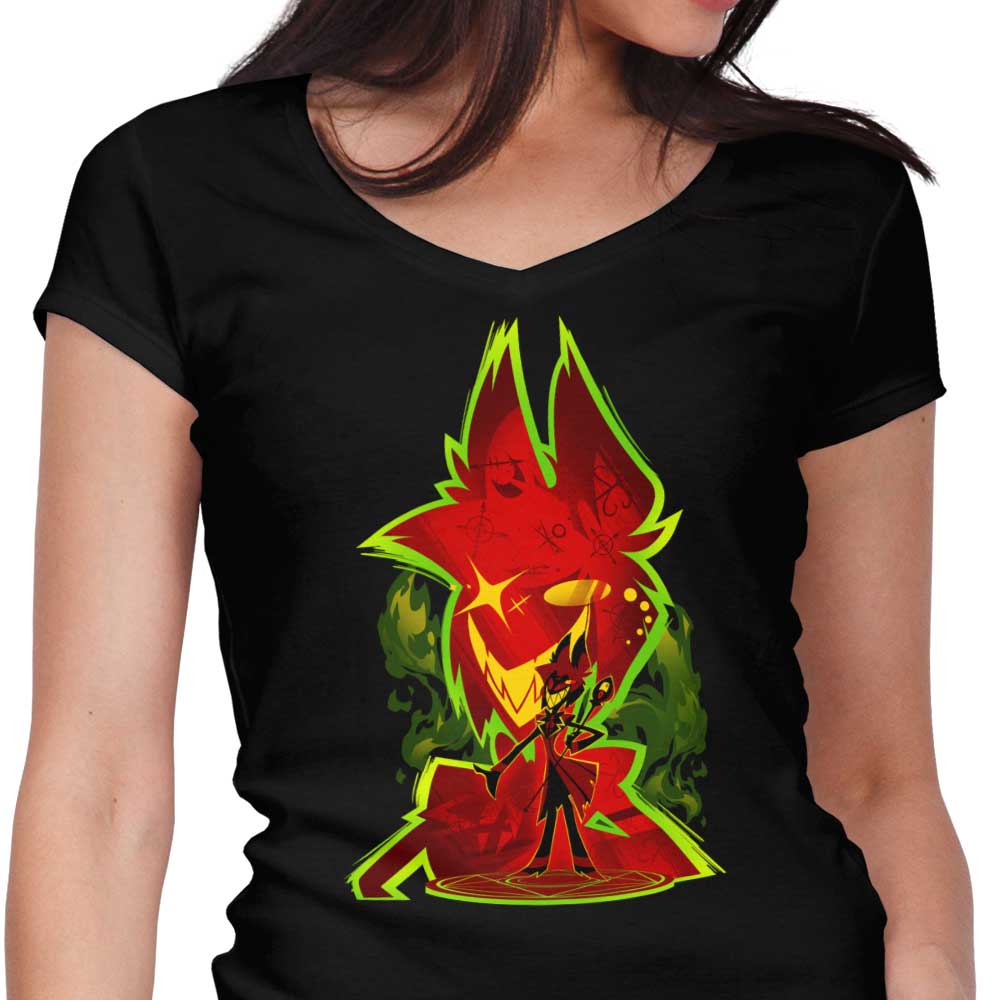 Ruler of the Airwaves Women's V-Neck - Adult & Kids T-Shirts, Sweatshirts & Hoodies apparel design preview 1