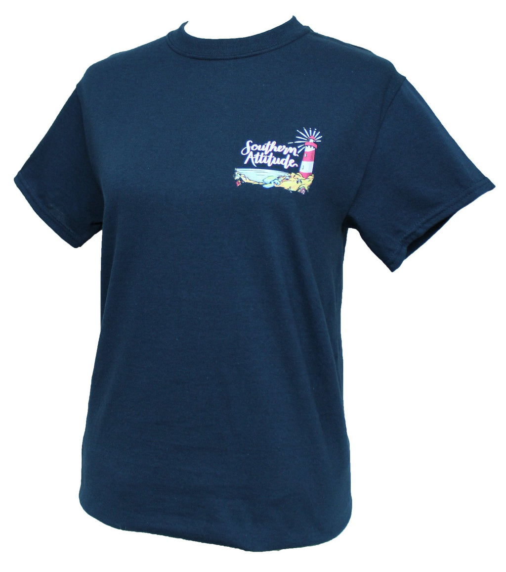 Southern Attitude Let Your Light Shine Lighthouse - Adult & Kids T-Shirts, Sweatshirts & Hoodies apparel design preview 2