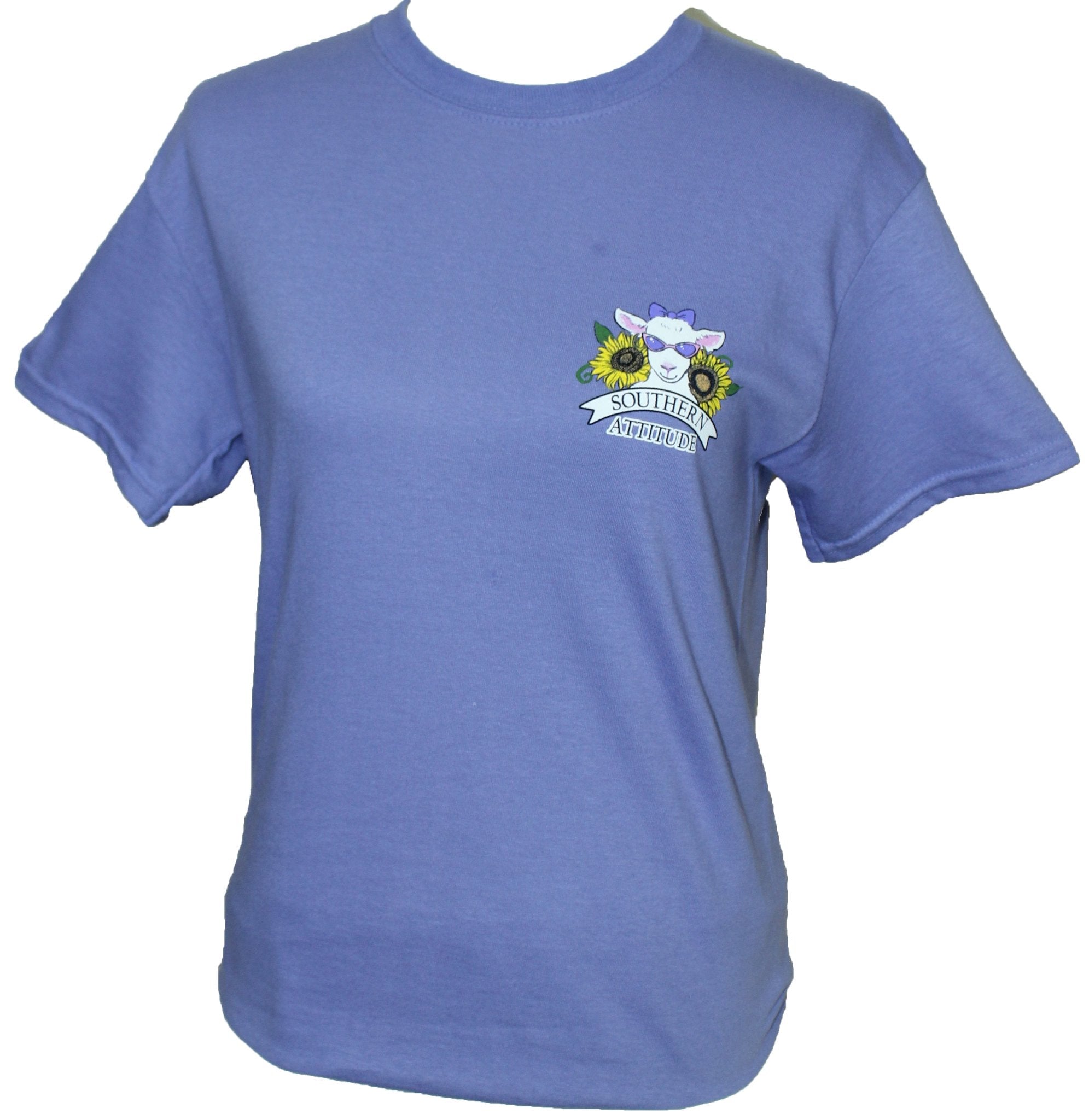 Southern Attitude What Time Goats Sunflower - Adult & Kids T-Shirts, Sweatshirts & Hoodies apparel design preview 2