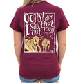 Southern Attitude Preppy Oops Did I Say That Cow - Adult & Kids T-Shirts, Sweatshirts & Hoodies apparel design preview 1