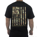 Country Life Outfitters Vintage USA Camo Flag - Adult & Kids T-Shirts, Sweatshirts & Hoodies apparel design preview 1
