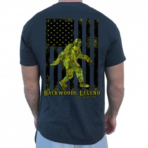 Country Life USA Backwoods Legend Bigfoot - Adult & Kids T-Shirts, Sweatshirts & Hoodies apparel design preview 1