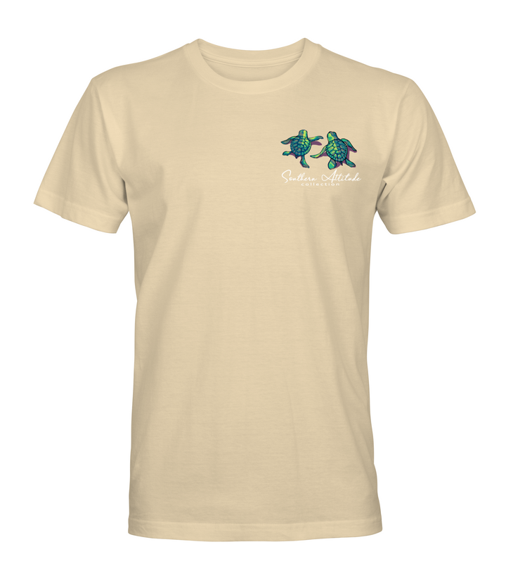 Southern Attitude Salty Since Birth Turtles Natural - Adult & Kids T-Shirts, Sweatshirts & Hoodies apparel design preview 2