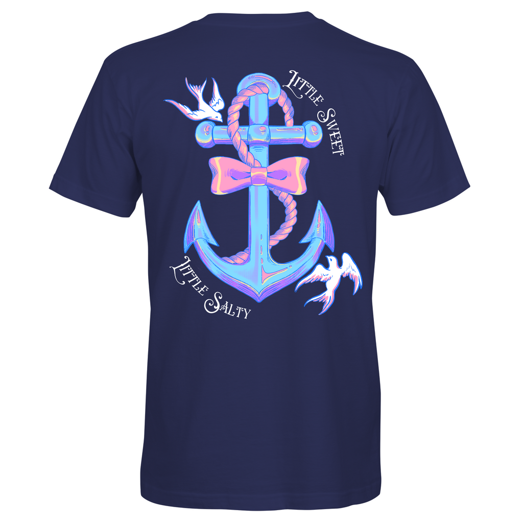 Southern Attitude Salty Anchor Bow 2.0 - Adult & Kids T-Shirts, Sweatshirts & Hoodies apparel design preview 1