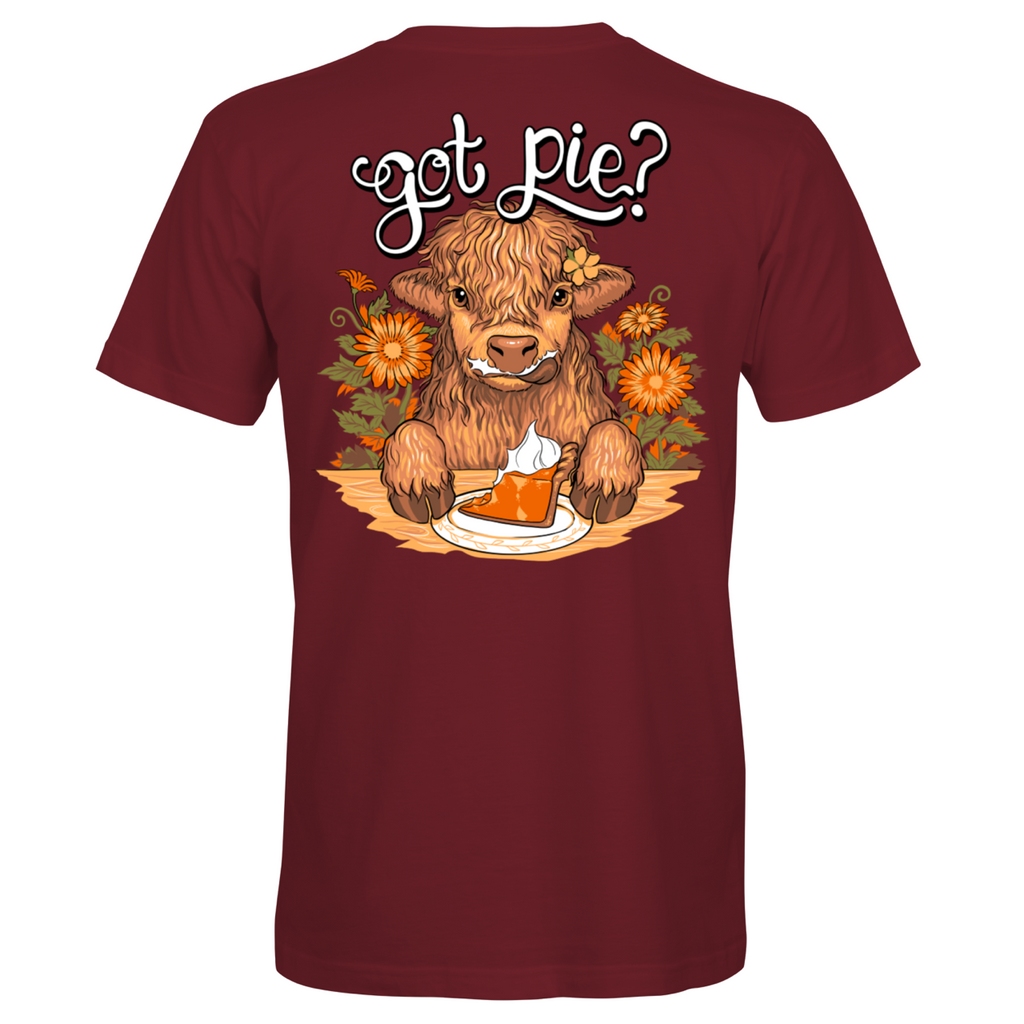 Southern Attitude Got Pie Cow Fall - Adult & Kids T-Shirts, Sweatshirts & Hoodies apparel design preview 2