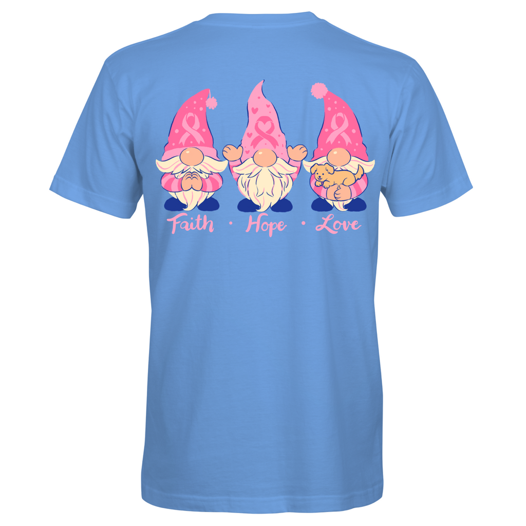Southern Attitude Gnomes Breast Cancer - Adult & Kids T-Shirts, Sweatshirts & Hoodies apparel design preview 2