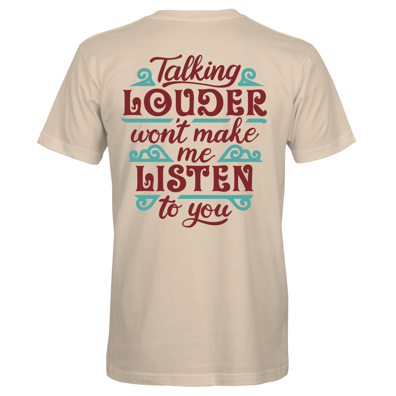 Southern Attitude Talking Louder Listen - Adult & Kids T-Shirts, Sweatshirts & Hoodies apparel design preview 2