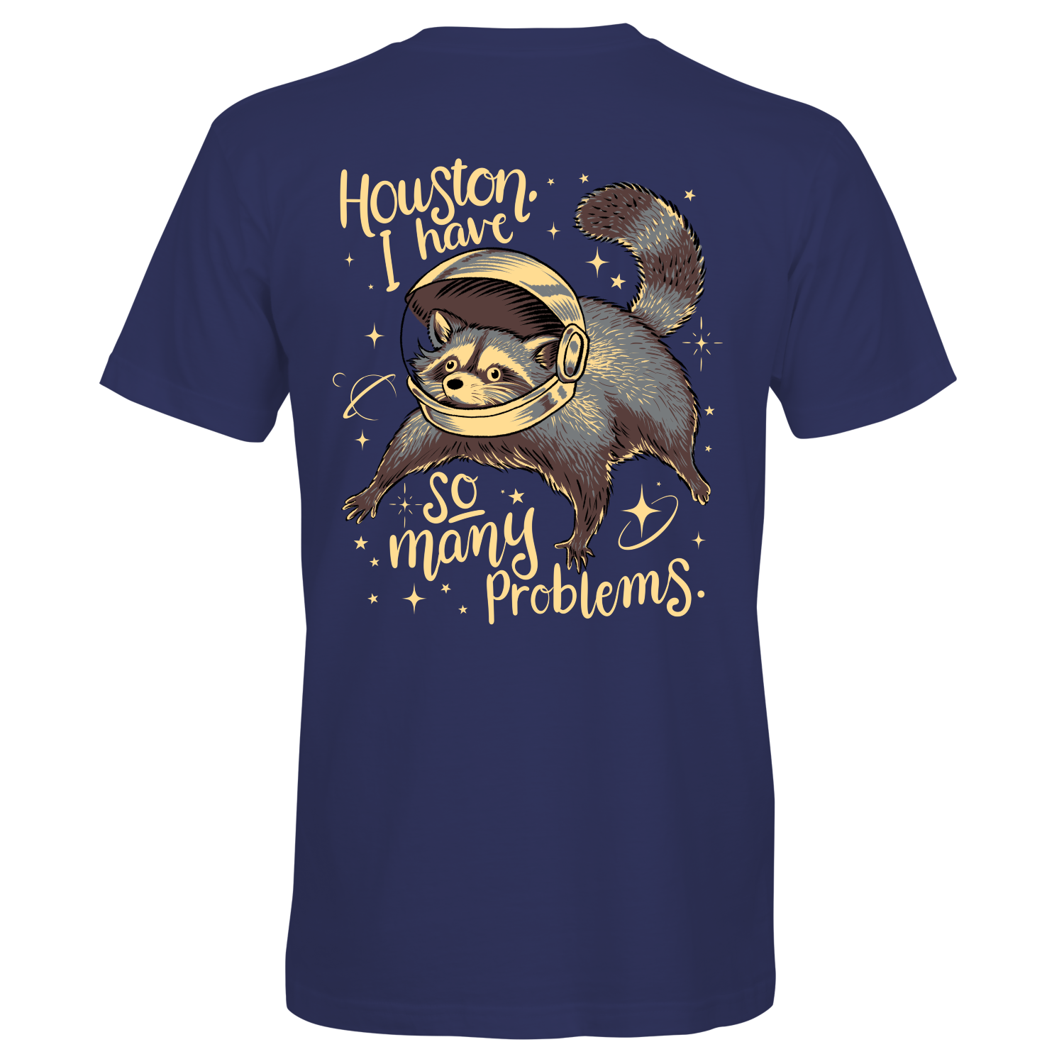 Southern Attitude Houston Problems Raccoon - Adult & Kids T-Shirts, Sweatshirts & Hoodies apparel design preview 1