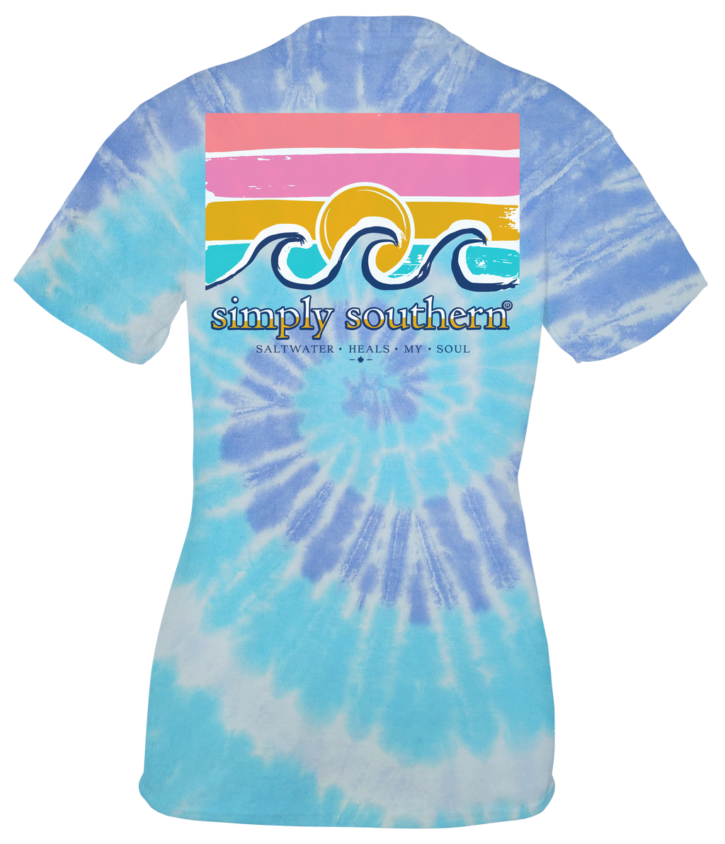 SALE Simply Southern Preppy Saltwater Heals Beach Tie - Adult & Kids T-Shirts, Sweatshirts & Hoodies apparel design preview 2