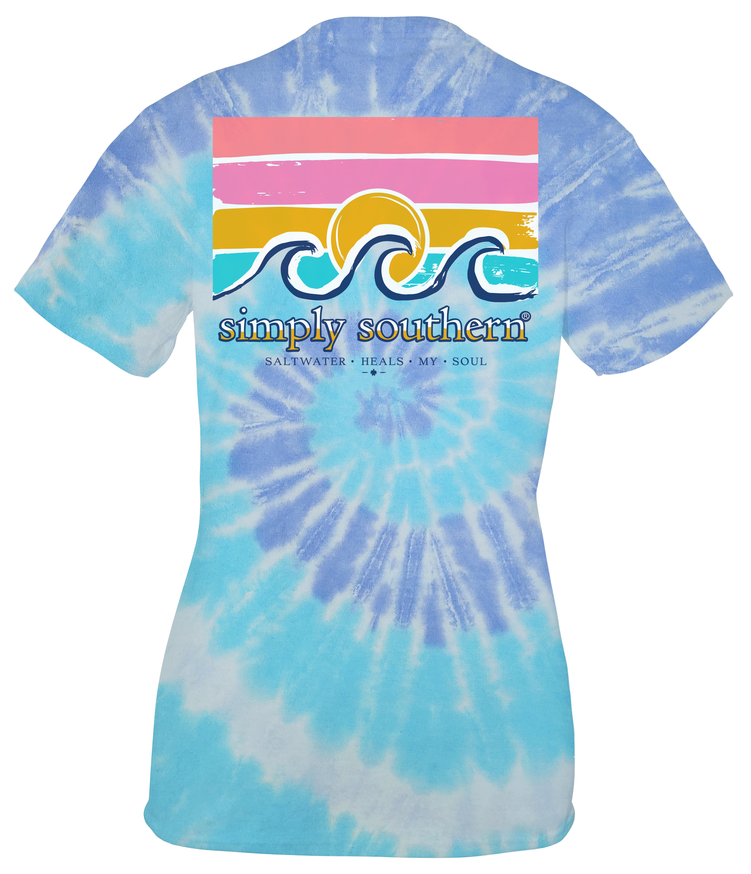 SALE Simply Southern Preppy Saltwater Heals Beach Tie - Adult & Kids T-Shirts, Sweatshirts & Hoodies apparel design preview 2