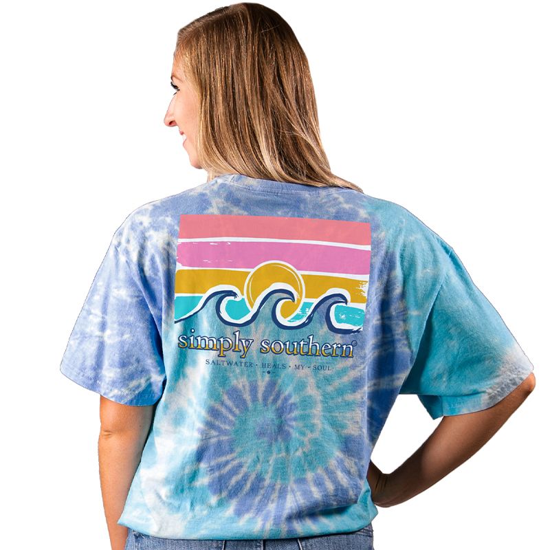 SALE Simply Southern Preppy Saltwater Heals Beach Tie - Adult & Kids T-Shirts, Sweatshirts & Hoodies apparel design preview 1
