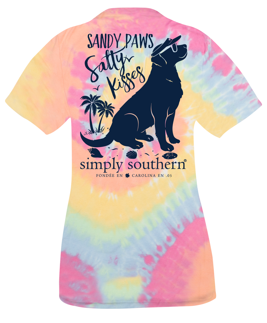 SALE Simply Southern Preppy Sandy Paws Salty Kisses - Adult & Kids T-Shirts, Sweatshirts & Hoodies apparel design preview 2