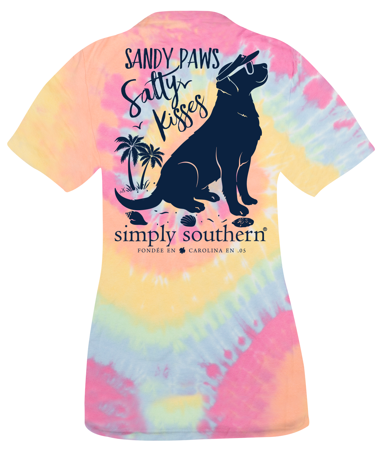 SALE Simply Southern Preppy Sandy Paws Salty Kisses - Adult & Kids T-Shirts, Sweatshirts & Hoodies apparel design preview 2