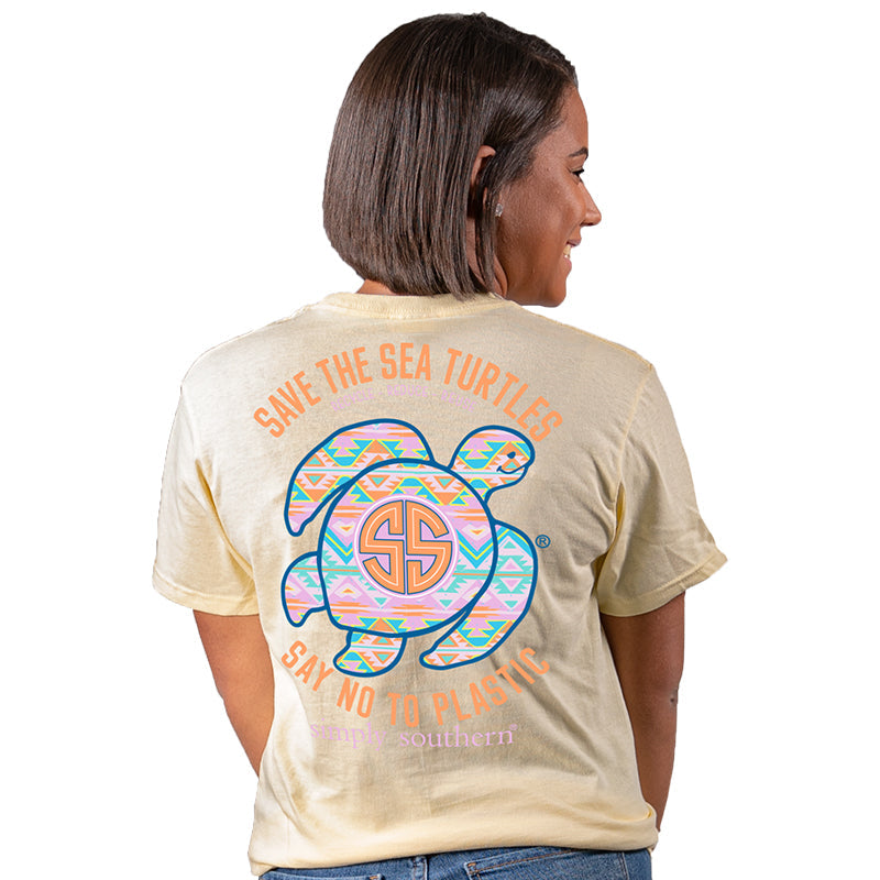 SALE Simply Southern Preppy Save The Turtles Aztec - Adult & Kids T-Shirts, Sweatshirts & Hoodies apparel design preview 2