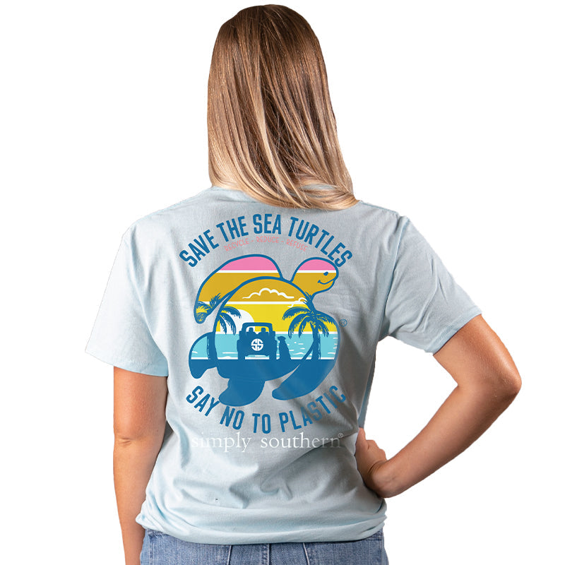 SALE Simply Southern Preppy Save The Turtles Beach - Adult & Kids T-Shirts, Sweatshirts & Hoodies apparel design preview 2