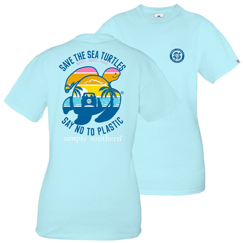 SALE Simply Southern Preppy Save The Turtles Beach - Adult & Kids T-Shirts, Sweatshirts & Hoodies apparel design preview 1