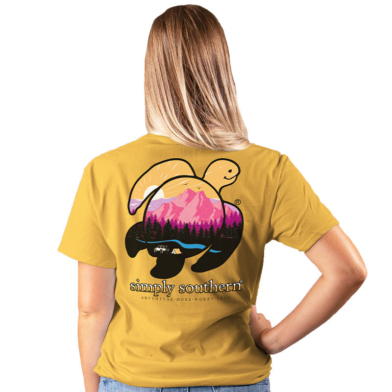SALE Simply Southern Preppy Save The Turtles Mountain - Adult & Kids T-Shirts, Sweatshirts & Hoodies apparel design preview 2