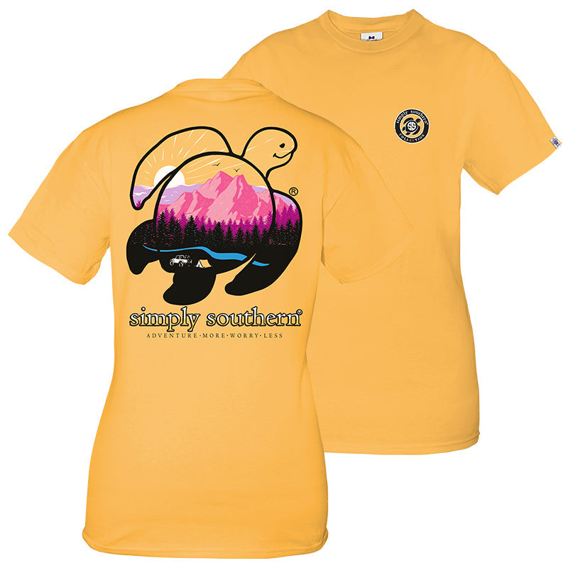 SALE Simply Southern Preppy Save The Turtles Mountain - Adult & Kids T-Shirts, Sweatshirts & Hoodies apparel design preview 1