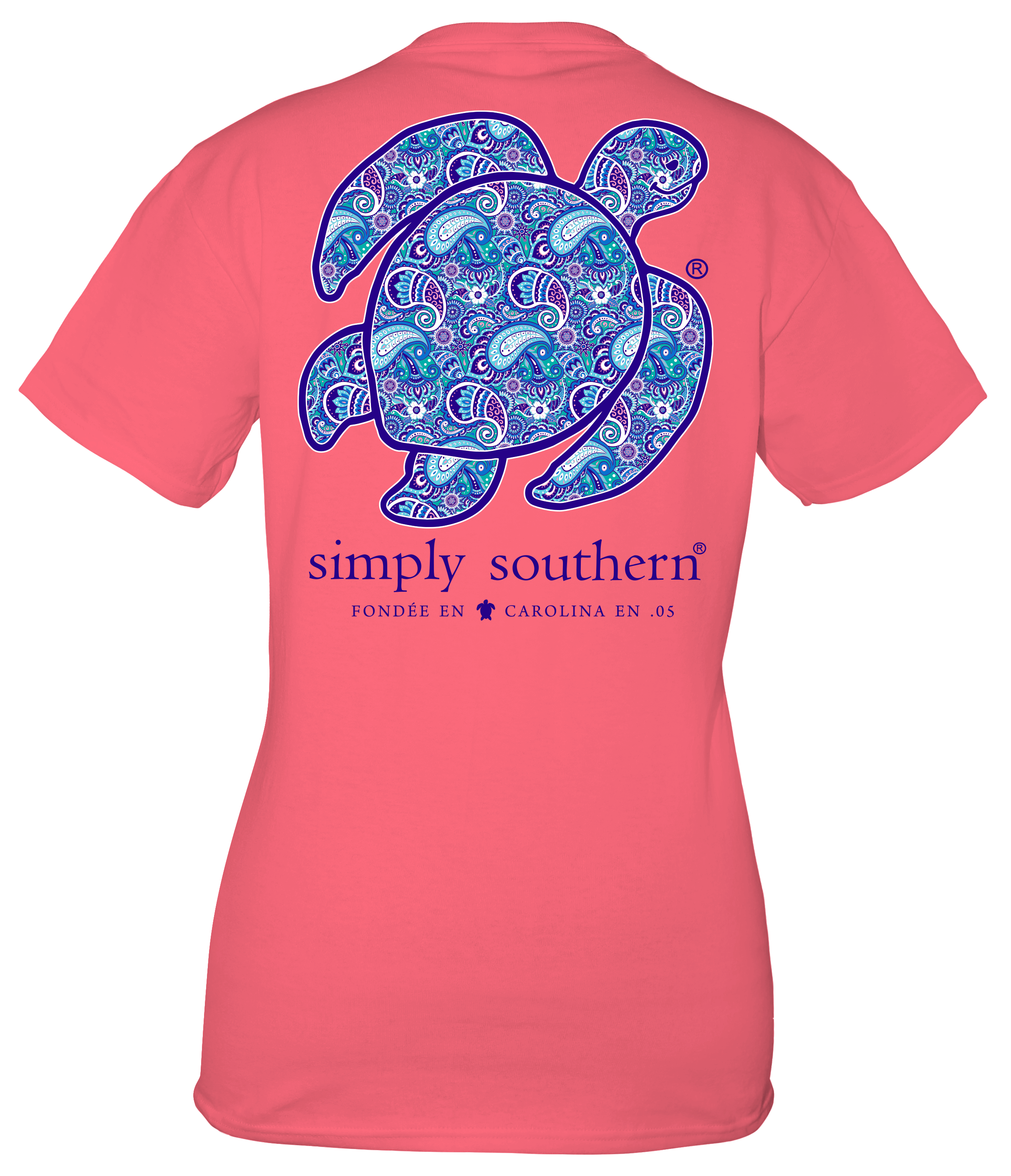 SALE Simply Southern Preppy Save The Turtles Paisley - Adult & Kids T-Shirts, Sweatshirts & Hoodies apparel design preview 2
