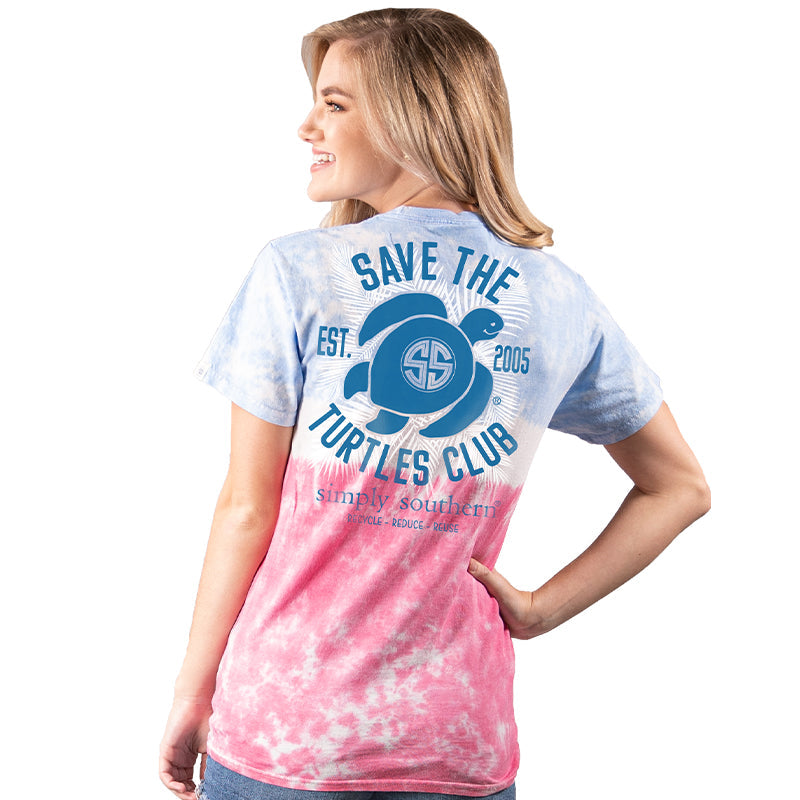 SALE Simply Southern Preppy Save The Turtles Palm Tie - Adult & Kids T-Shirts, Sweatshirts & Hoodies apparel design preview 2
