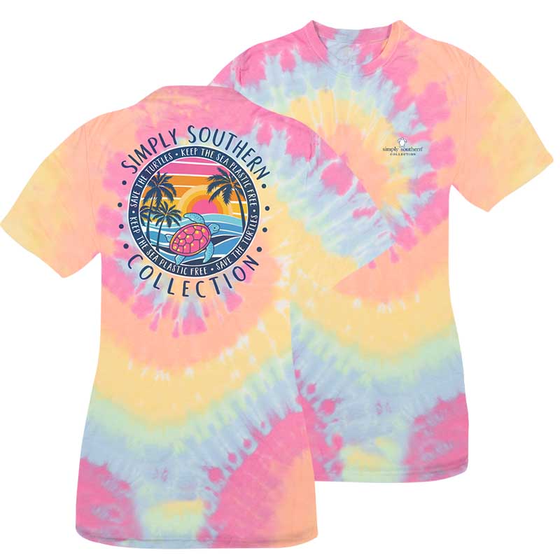 SALE Simply Southern Preppy Save The Turtles Plastic - Adult & Kids T-Shirts, Sweatshirts & Hoodies apparel design preview 1