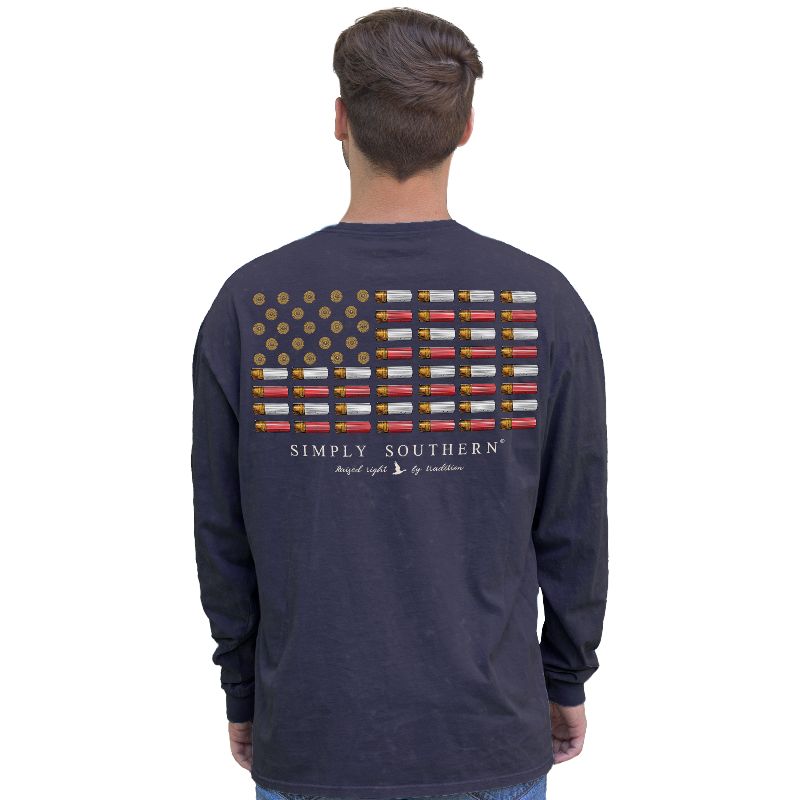 SALE Simply Southern USA Flag Raven - Adult & Kids T-Shirts, Sweatshirts & Hoodies apparel design preview 1
