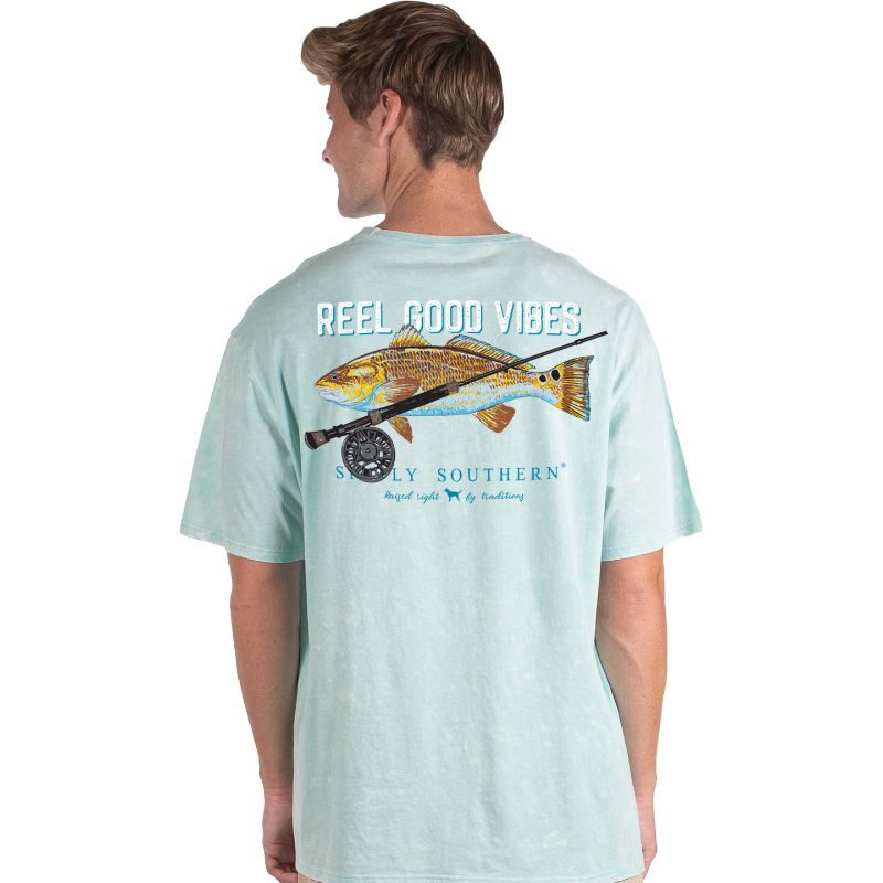 SALE Simply Southern Point Vibes Fishing Reel - Adult & Kids T-Shirts, Sweatshirts & Hoodies apparel design preview 1
