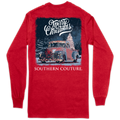 Southern Couture Classic Merry Christmas Light Truck - Adult & Kids T-Shirts, Sweatshirts & Hoodies apparel design preview 1