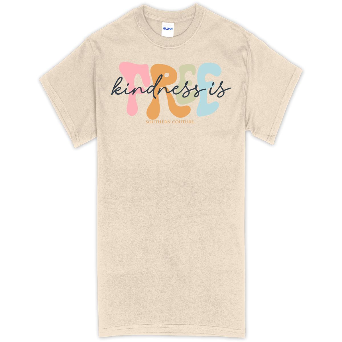 Southern Couture Kindness is Free Soft - Adult & Kids T-Shirts, Sweatshirts & Hoodies apparel design preview 1