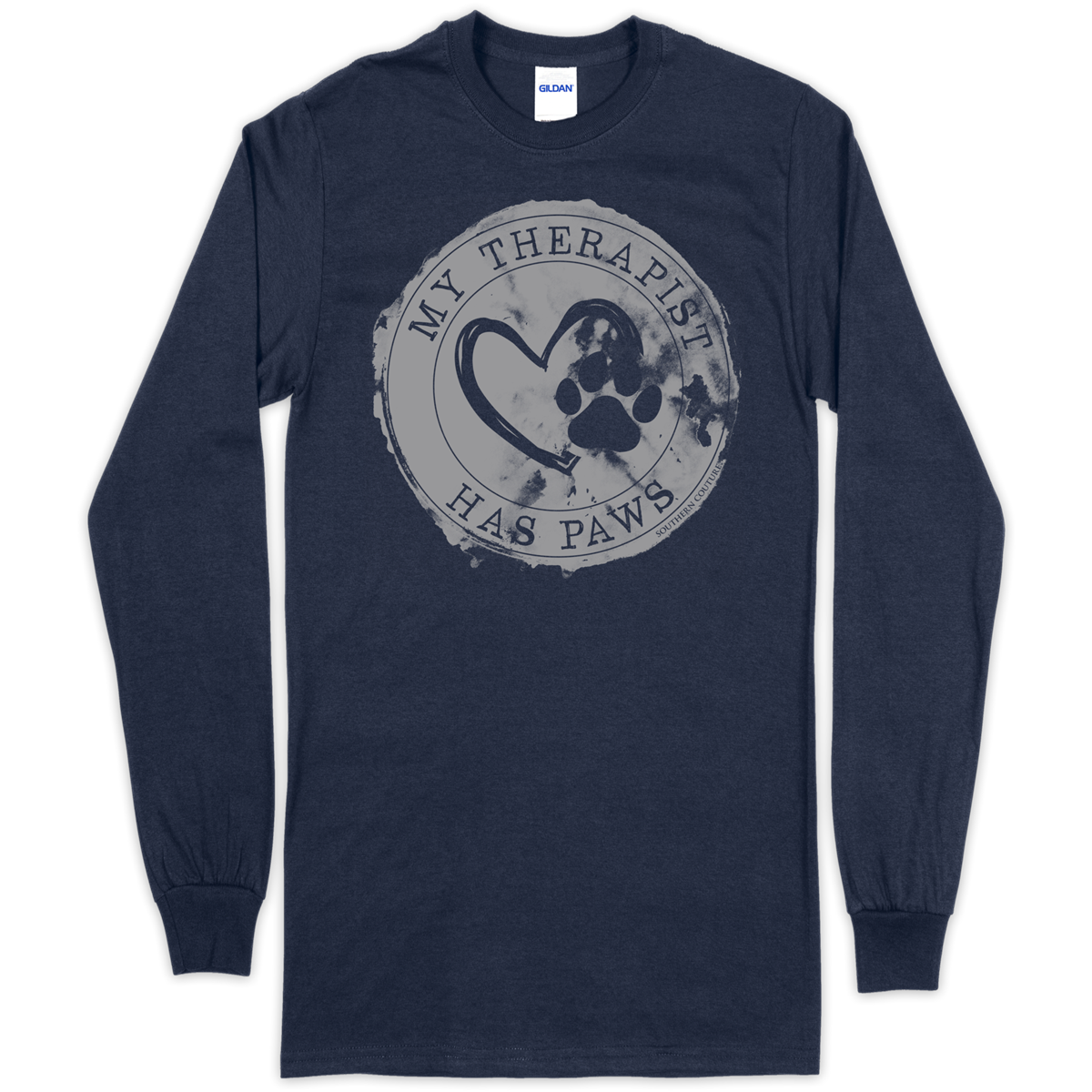 Southern Couture Therapist Has Paws Soft - Adult & Kids T-Shirts, Sweatshirts & Hoodies apparel design preview 1